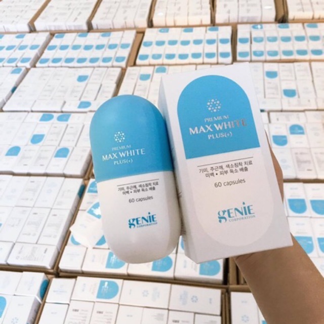 VIÊN UỐNG MAX WHITE PLUS GENIE 2020