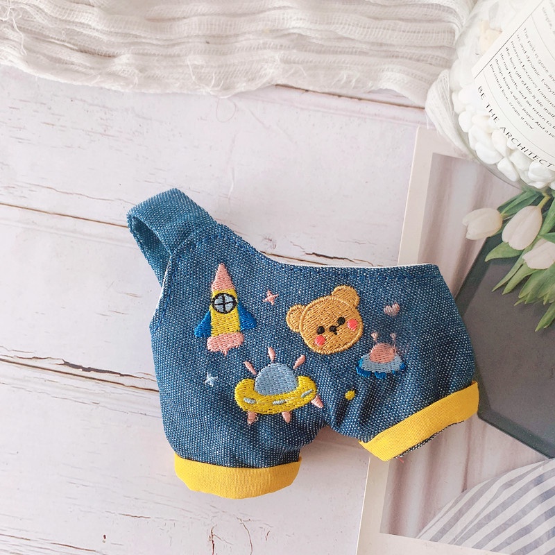 BỘ ÁO VÀ QUẦN YẾM LỆCH DOLL 20CM