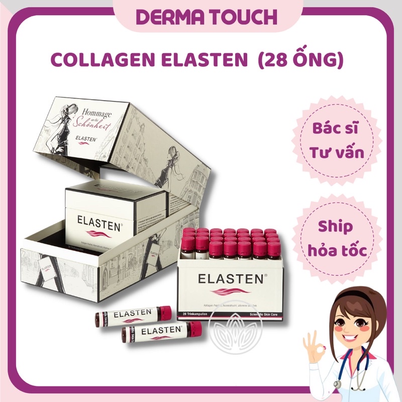 Collagen Elasten Đức Collagen uống trắng da chống lão hoá(nhãn phụ Tiếng Việt, mã chống hàng giả)