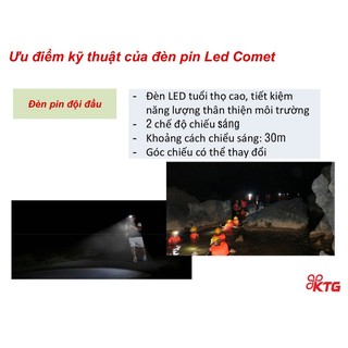 Đèn pin sạc đội đầu LED COMET CRT1611B