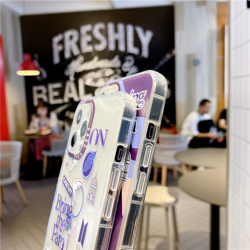 Fashion Korea BTS Phone Case for SAMSUNG A51 A71 M51 A81 A91 A70 A32 5G A52 4G/5G A72 4G/5G Casetify Shockproof Transparent Soft TPU Cover | BigBuy360 - bigbuy360.vn