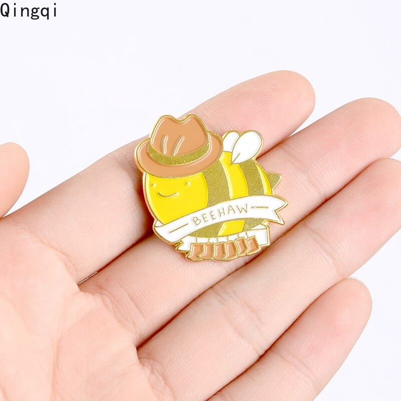 Ghim cài áo Miss Zoe hình chú ong hoạt hình thời trang cho nam và nữ