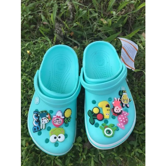 Giày dép Cross đế bánh mì màu xanh dương viền trắng DEPCRBAND tặng thêm 12 sticker cross