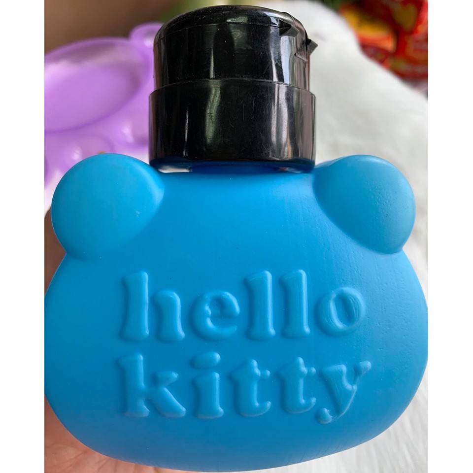 Lọ Đựng Acetone, Cồn, Nước (Hình Hello Kitty) - Lẻ 1 Lọ 250ml