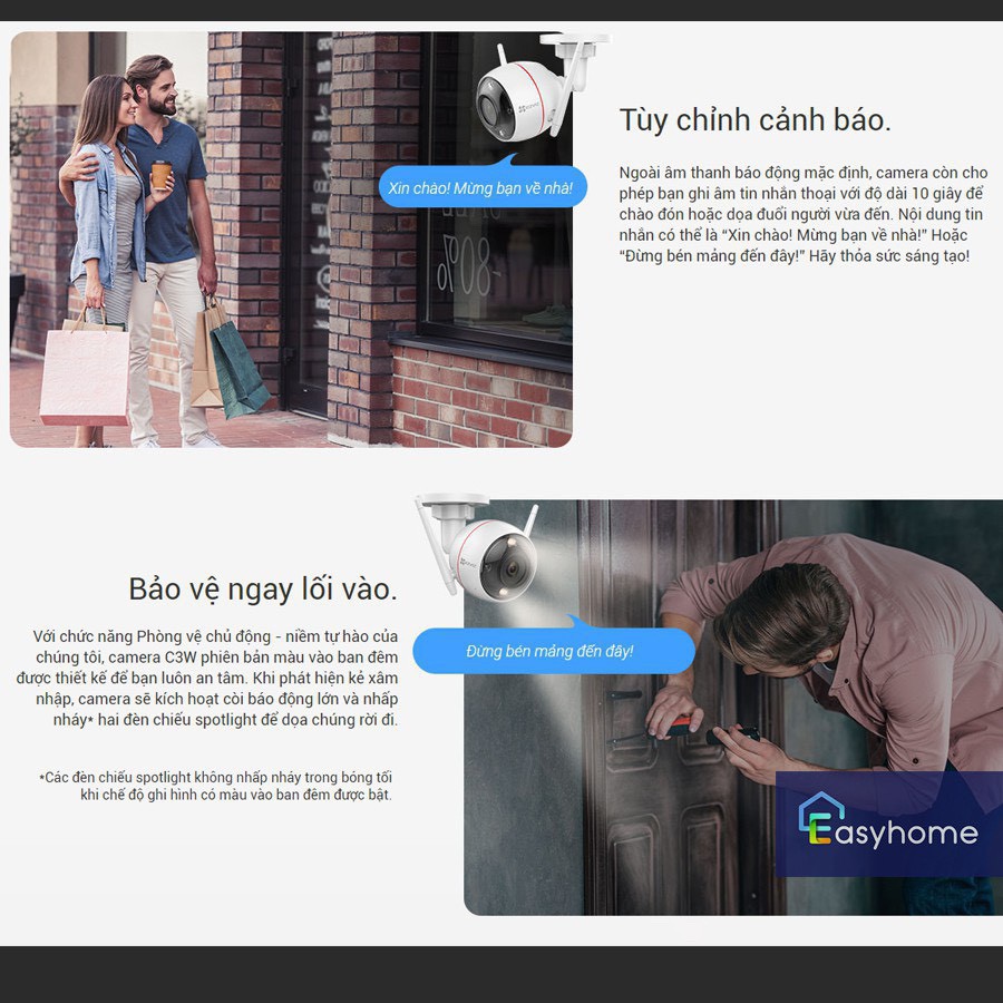 Camera EZVIZ C3WN chính hãng hướng dẫn lắp đặt