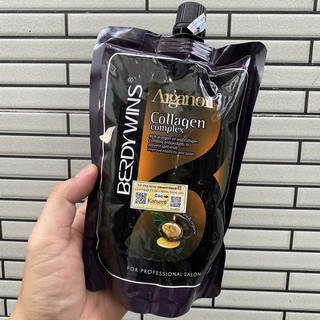 Hấp phục hồi Collagen Berdywins Arganoil 500ml