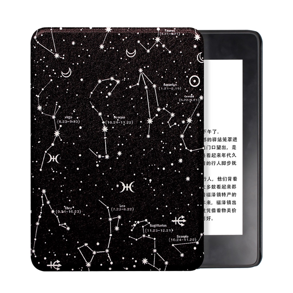 Ốp Điện Thoại Da PU Họa Tiết Hoạt Hình Cho Kindle Paperwhite 2 3 4 Basic 10th Generation 6inch 2018 2019 11th 6.8"