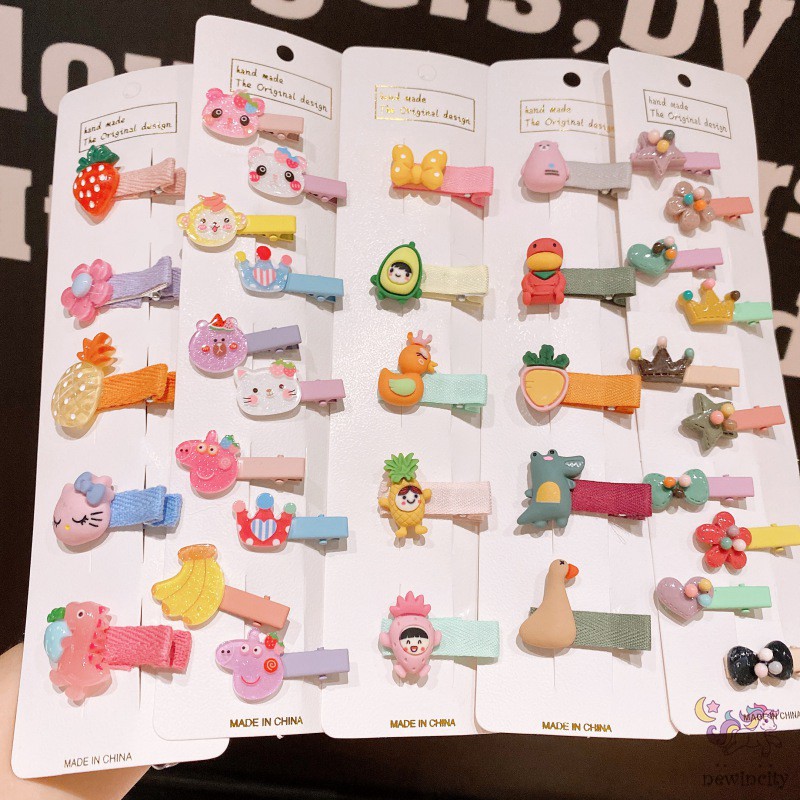 Bộ Kẹp Tóc Thiết Kế Xinh Xắn Dành Cho Bé Gái