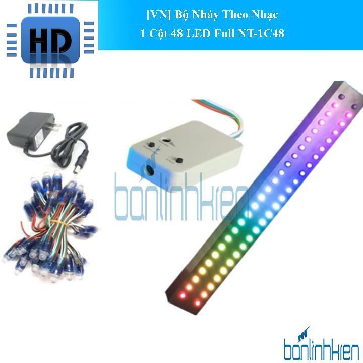 [HD] Bộ Nháy Theo Nhạc 1 Cột 48 LED Full NT-1C48 HD1