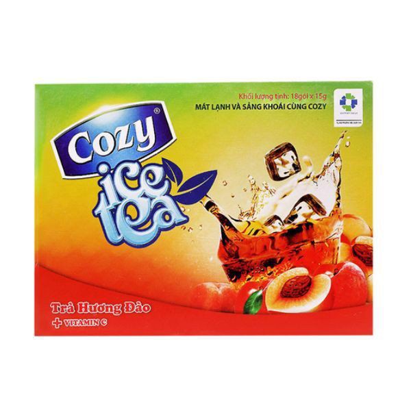 (3 vị) Trà hòa tan Cozy Ice Tea hộp 270gr (18 gói)