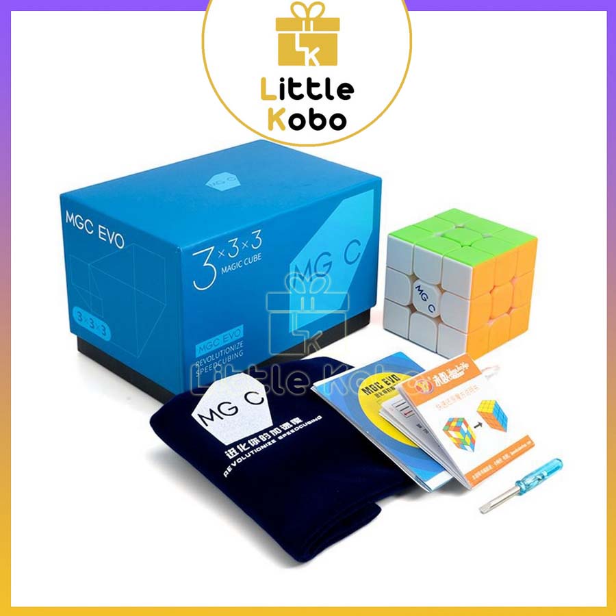 Rubik 3x3 YJ MGC EVO 3x3 YongJun Nam Châm Stickerless Đồ Chơi Trí Tuệ Trẻ Em Phát Triển Tư Duy 3x3x3 - Little Kobo