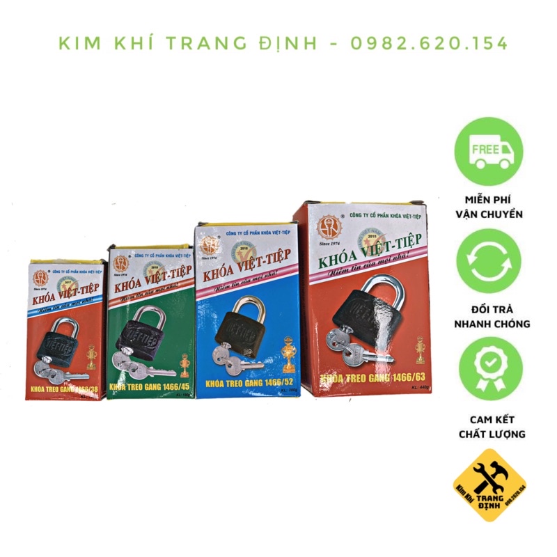 Khóa Treo Gang Việt Tiệp Cầu 6,7,8,10