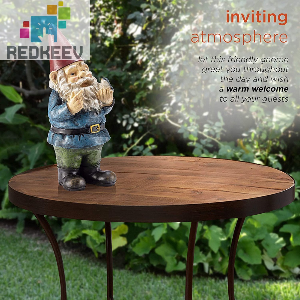 Tượng điêu khắc trang trí sân vườn hình chú lùn đỏ