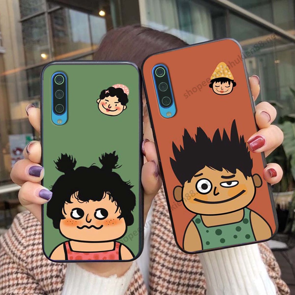 Ốp lưng Xiaomi Mi 9 SE ốp điện thoại LineBear, bé tóc xù, hoa siêu đẹp