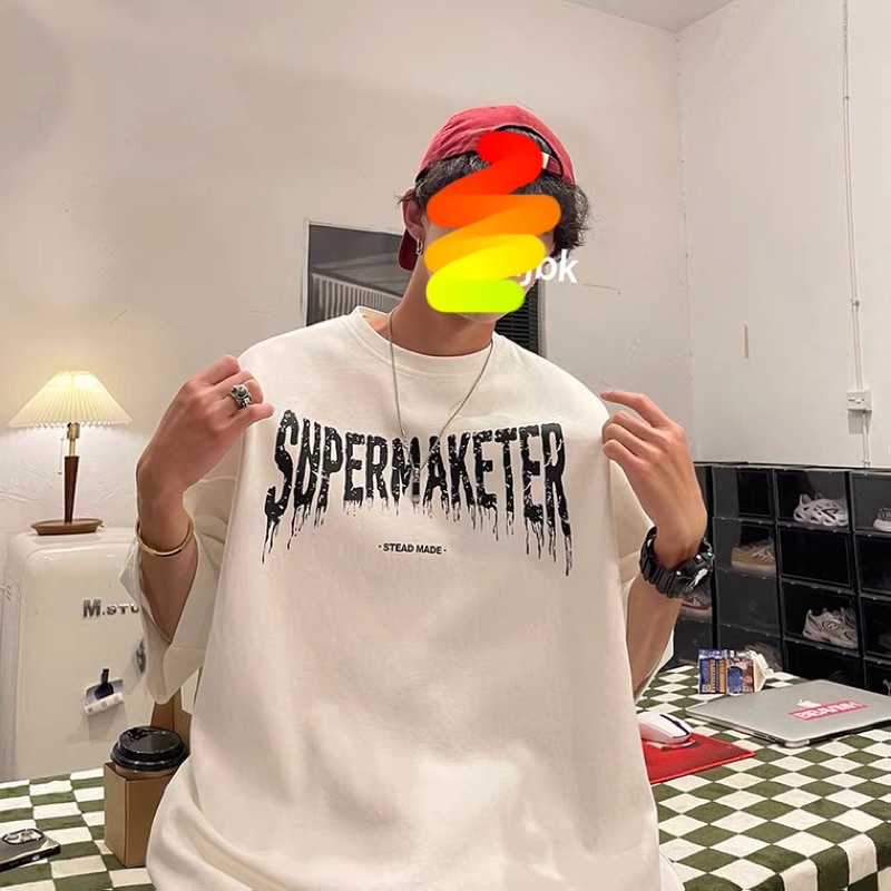 Áo thun tay lỡ nam nữ, áo phông unisex form rộng chất cotton in hình TE