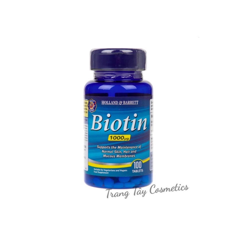 VIÊN UỐNG MỌC TÓC BIOTIN 1000mg