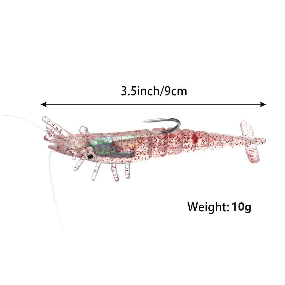 MUVAKO Mồi Câu Cá Giả Hình Con Tôm Mềm Mại Chất Lượng Cao