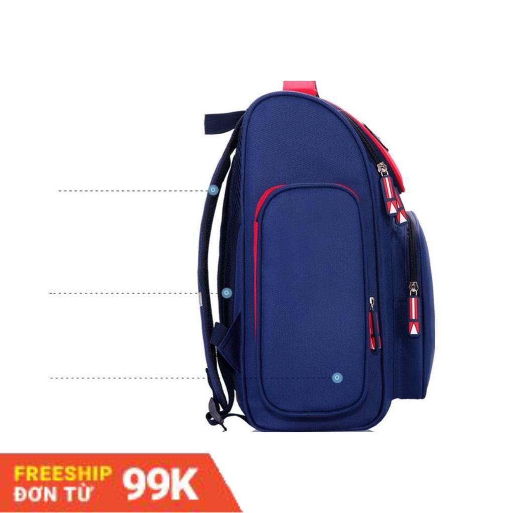 [Giảm 50%]  Balo chống gù siêu nhẹ chất liệu vải Polyester chống thấm nước phù hợp học sinh tiêu học - Happy