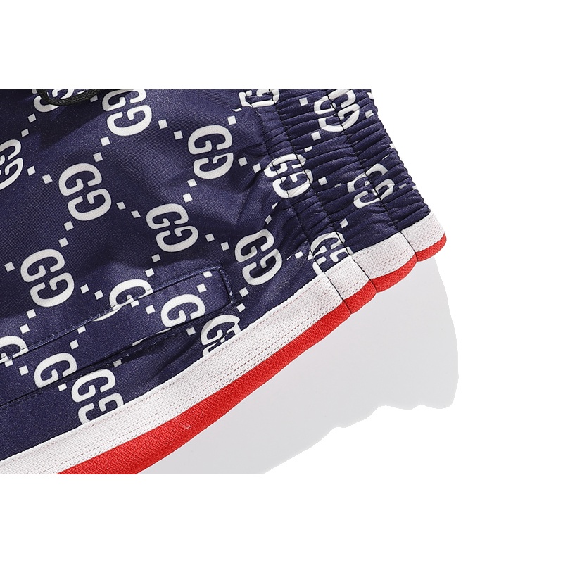 Quần Short Dây Rút In Biểu Tượng G Đôi Phong Cách GUCCI Cổ Điển Thoáng Khí Thoải Mái Hợp Thời Trang