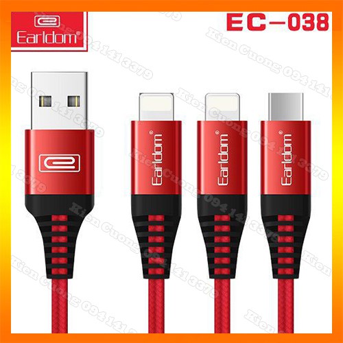 Cáp Sạc Earldom EC - 038 (Cáp Sạc Nhanh)