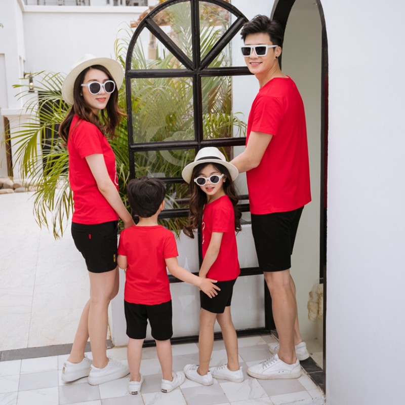 Áo Thun Đồng Phục Gia Đình In Hình Bắn Tim Local Brand DLX Áo Gia Đình Đẹp Chất Thun 35% Cotton