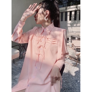 Đầm sơmi thắt nơ