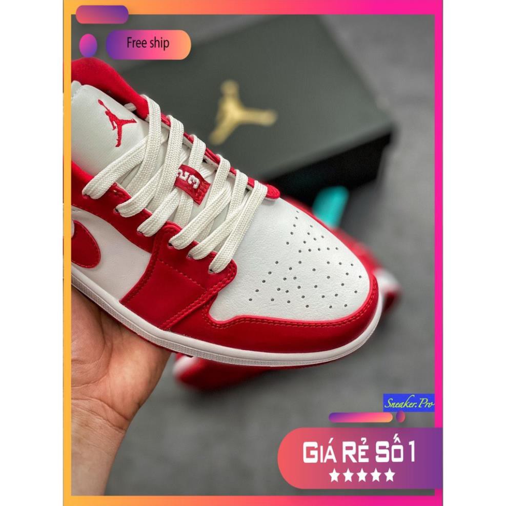 (FULL BOX + QUÀ TẶNG) Giày thể thao Air Jordan 1 Low Gym Red White thấp cổ siêu đẹp dành cho nam và nữ | BigBuy360 - bigbuy360.vn