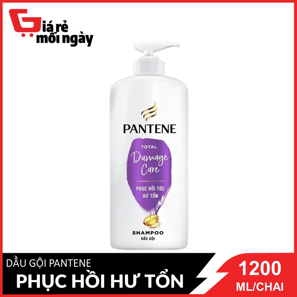 Dầu gội Pantene Phục Hồi Hư Tổn (Tím) Chai 1200ml