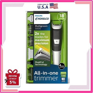   US  Tông đơ Philips Norelco Multigroom 5000 | MG5750 49 Multigroom All-In-One đa năng giúp cắt tỉa râu tóc lông mũi 