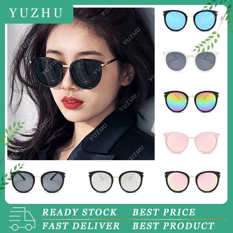 Kính Mát Gọng Tròn Chống Tia Uv400 Thời Trang Cho Nữ