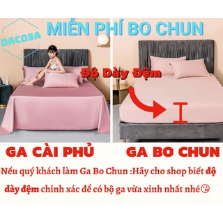 Bộ Ga Gường 💞Lụa 60s💞 3 Món Cao Cấp Khách Sạn