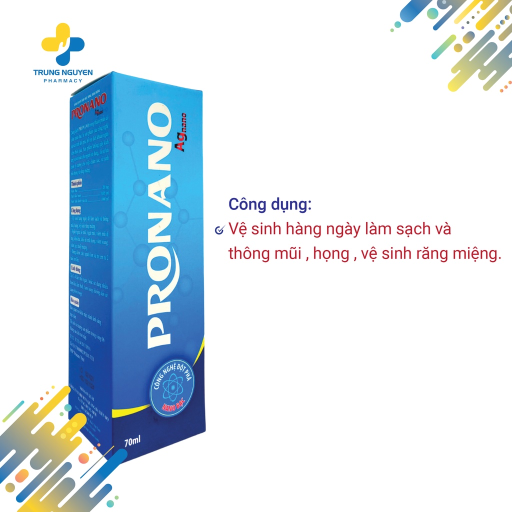 Dung dịch xịt mũi Ag Nano PRONANO (70ml)