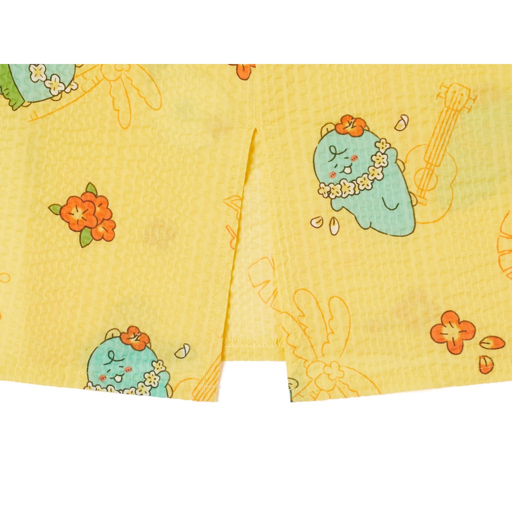 Váy Pyjama làm mát nữ Kakao Friends Jordy &amp; Niniz kèm dây buộc tóc