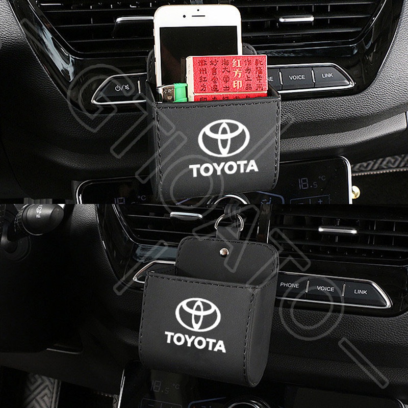 GTIOATO HộP ĐựNg Đồ TrêN Ô Tô Hộp Đựng Đồ Trên Xe Ô Tô Hộp Đựng Điện Thoại Trên Oto Lỗ Thông Gió Ô Tô Trang Trí NộI ThấT Ô Tô Cho Toyota CHR Raize Corolla Cross Rush Fortuner Yaris Innova Vios Prius C Wigo Sienta Land Cruiser 200 Altis