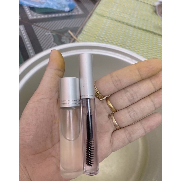 Combo Chuốt mi+ bi lăn dầu dừa nguyên chất handmade