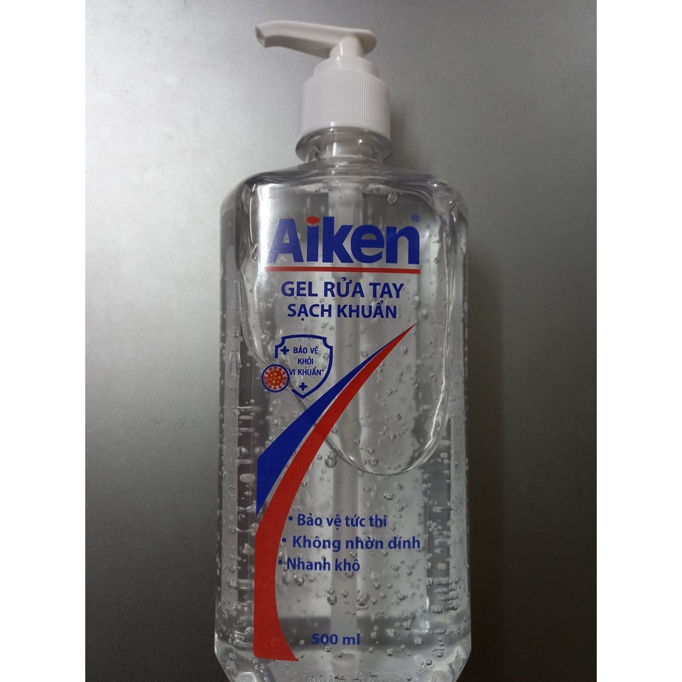 Aiken Gel rửa tay Sạch khuẩn 500ml Dạng vòi