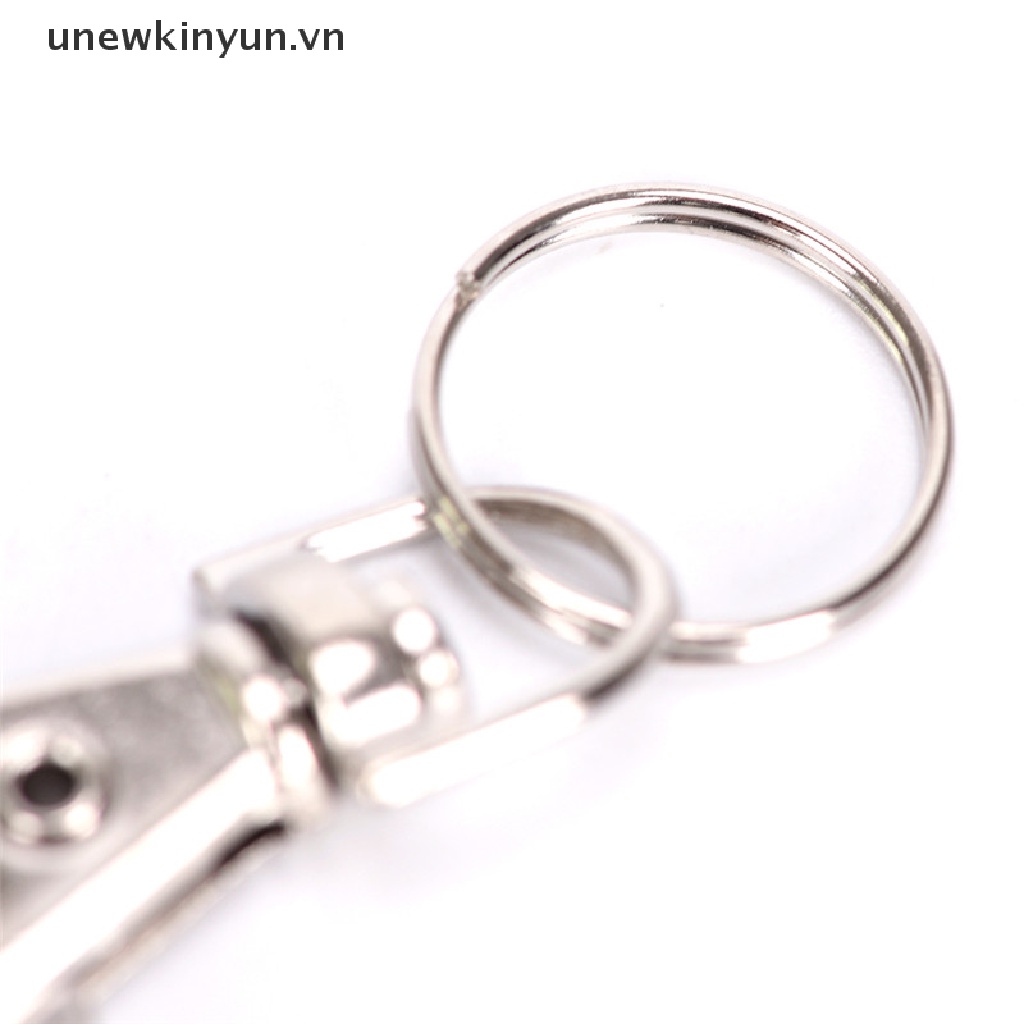 Set 10 Móc Khóa Tôm Hùm Bạc Có Thể Xoay Được Set 10 Móc Khóa Màu Bạc Đa Năng Tiện Dụng Mới 10 Cái / Lốc