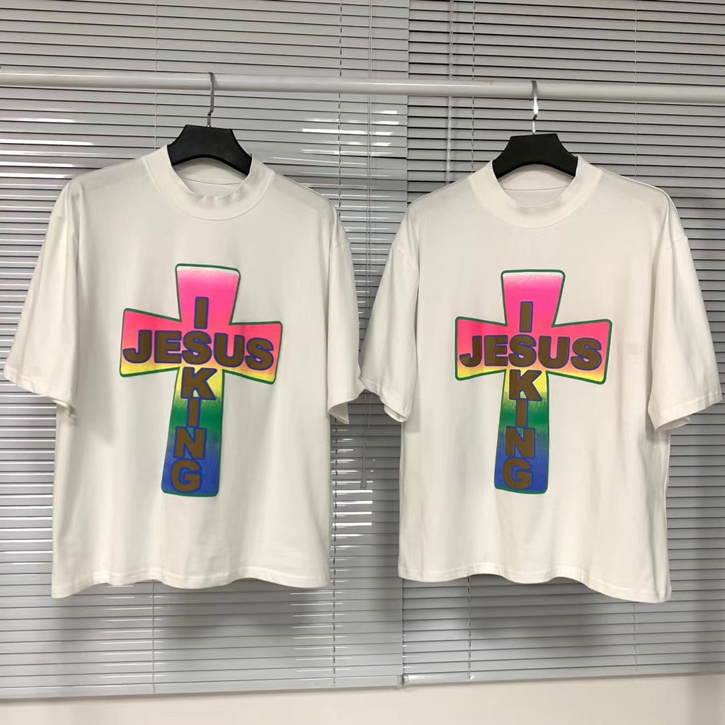 Áo thun ngắn tay Kanye West x Jesus Is King CPFM cross T-shirt ss20