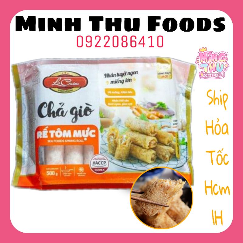 Chả giò rế tôm mực Lacusina (siêu thị)