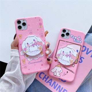 Ốp Điện Thoại Mềm Có Gương Trang Điểm Hình Cinnamoroll Hoạt Hình Cho Realme C15 C12 Realme C11 Realme 5 Realme 5i Realme C2 A1K