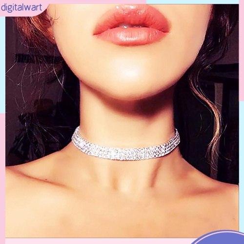 Vòng Cổ Choker Đính Đá Lấp Lánh Thời Trang Dành Cho Nữ