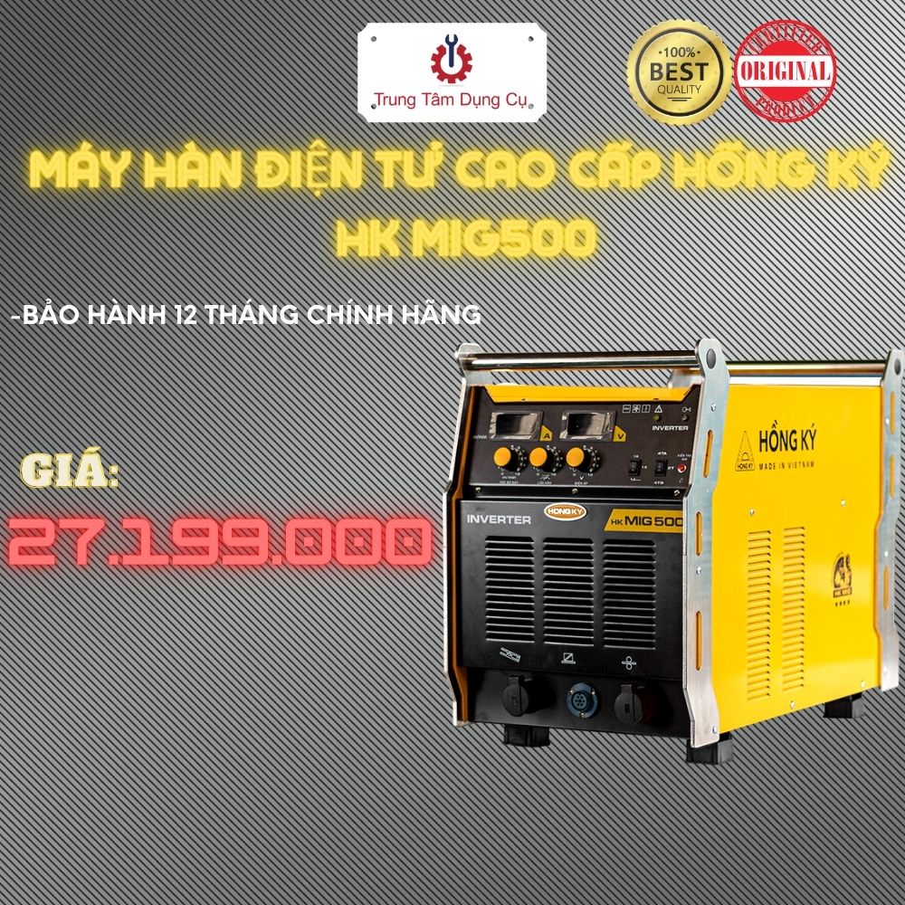 Máy Hàn điện tử cao cấp Inverter Hồng Ký HK MIG500