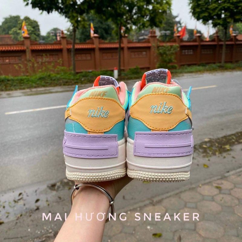 -Giày thể thao nam nữ sneaker -Giày nike cầu vồng-af1 7 màu hàng 11 full box