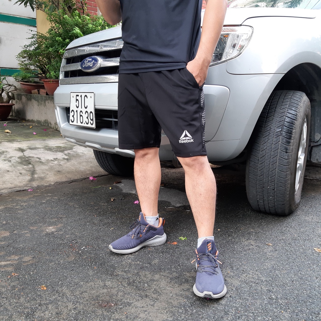 Quần đùi nam thể thao quần short cao cấp phong cách trẻ trung năng động có túi khoá kéo, chất vải dày dặn 𝗥𝗘𝗘𝗕𝗢𝗞