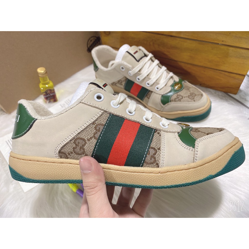 Giày thể thao gucci ace sơn tùng bản sạch da xịn FullBox | BigBuy360 - bigbuy360.vn