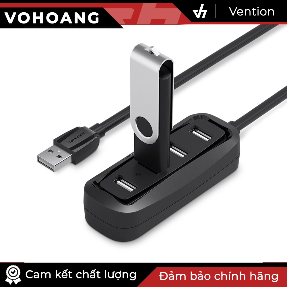 Hub 4 cổng USB 2.0 chính hãng Vention chất lượng cao VAS-J43-B015