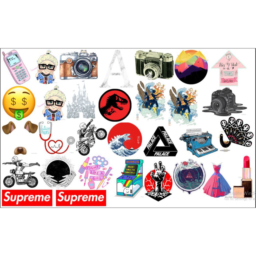 STICKER Dán Vali, xe, barber shop, Mũ bảo hiểm , macbook, đàn, tường...Bền Màu- Dễ Sử Dụng