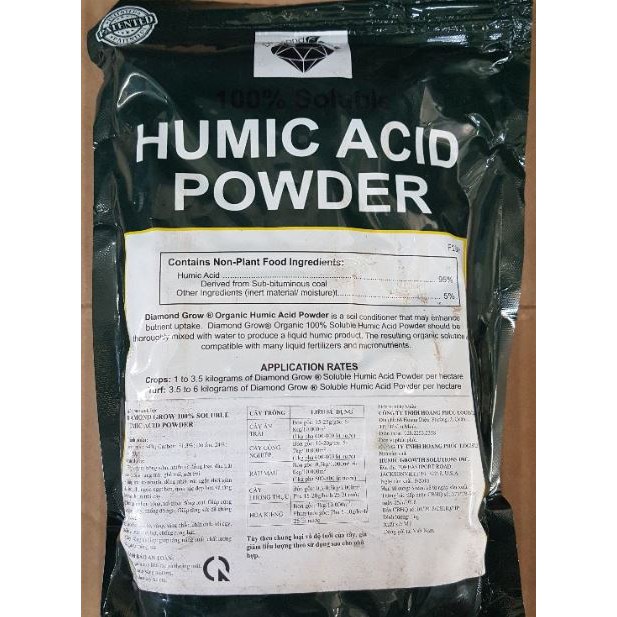 Phân hữu cơ Humic Acid Powder Mỹ 1kg