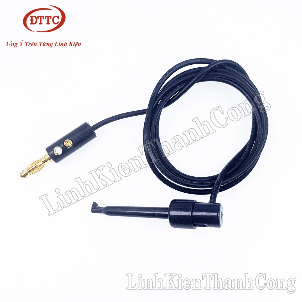 Dây Kẹp Logic – Jack Bắp Chuối Banana Dài 1 Mét Đỏ + Đen
