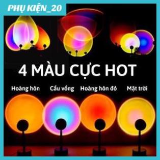 (SALE) Đèn Hoàng Hôn, Đèn Led 4 Màu Hoàng Hôn / Mặt Trời / Cầu Vồng / Hoàng Hôn Đỏ Hỗ Trợ Chụp hình, quay Tiktok